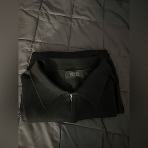 Versace Classic V2 vintage half zip pull over with short sleeves
